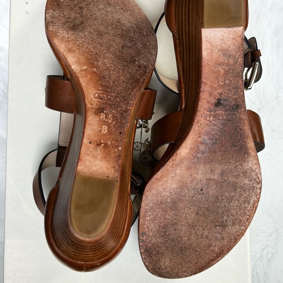 Authentic Coach Velvet Vachetta size 8.5 Tan - Picture 6 of 6